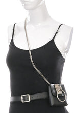 Load image into Gallery viewer, Faux Leather Chain Square Fashion Belt Bag