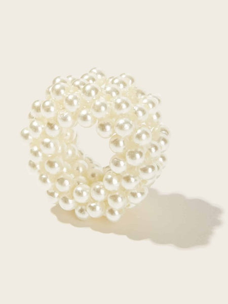 Faux Pearl Hair Tie