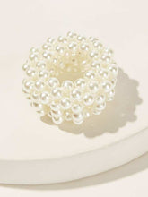 Load image into Gallery viewer, Faux Pearl Hair Tie
