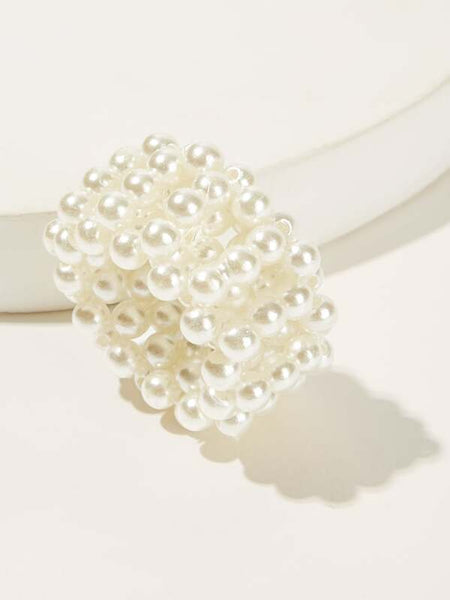 Faux Pearl Hair Tie