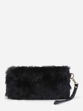 Load image into Gallery viewer, Faux Fur Design Clutch Bag