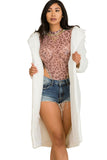 Long Teddy Oversize Coat - Women