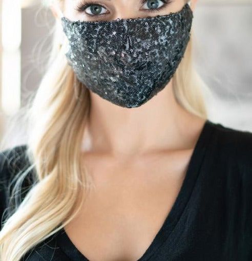 Glitter Women Face Mask