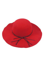 Load image into Gallery viewer, Braided Band Felt Floppy Hat