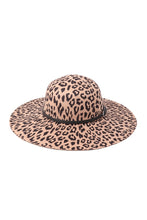 Load image into Gallery viewer, Leopard Accent Fashion hat with adjustable Buckle