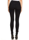 High Rise Skinny Jeans w/ Red Highlight Out seam & Square