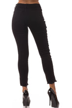 Load image into Gallery viewer, High Rise Skinny Jeans w/ White Highlight Out seam &amp; Square