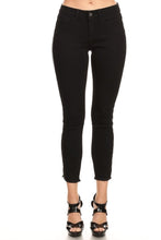 Load image into Gallery viewer, High Rise Skinny Jeans w/ White Highlight Out seam &amp; Square