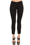 High Rise Skinny Jeans w/ White Highlight Out seam & Square