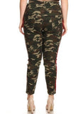 High Rise Skinny Jeans w/ Red Highlight Out seam Camo
