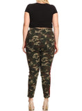 High Rise Skinny Jeans w/ Red Highlight Out seam Camo