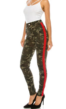 Load image into Gallery viewer, High Rise Skinny Jeans w/ Red Highlight Out seam