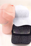 Jeweled Gemstone Crystal Rhinestone Studded Fashion Baseball Cap