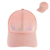 Jeweled Gemstone Crystal Rhinestone Studded Fashion Baseball Cap