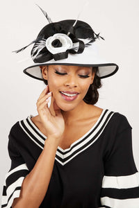 Dressy Hat Church Hat 1920's Gatsby Loop Flax Fabric Hat