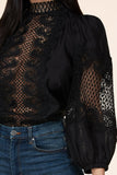 Black Blouse Crochet Pattern Woven top