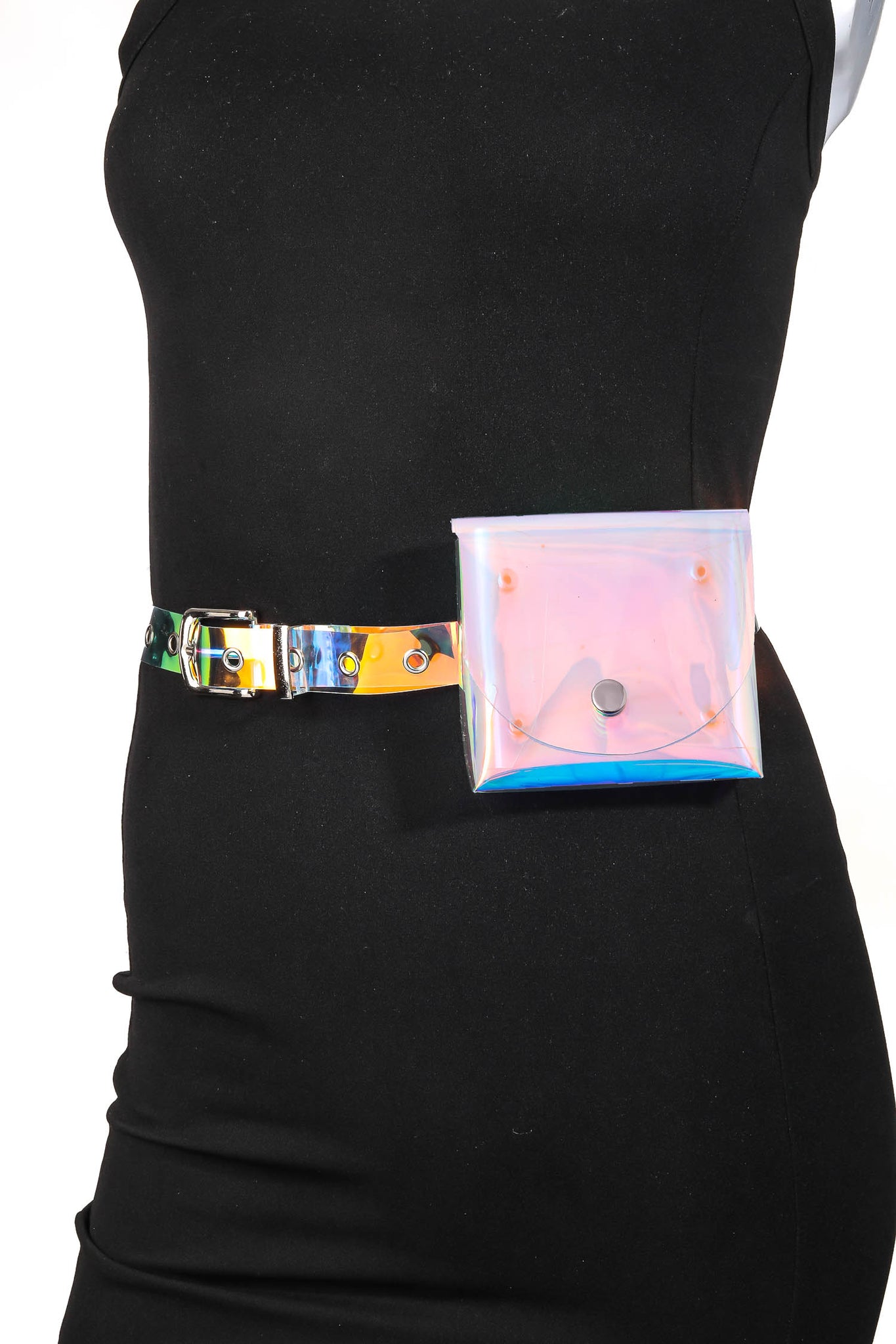 Iridescent Square Fashion Belt Bag
