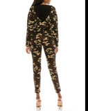 Camo track jacket and pants sets