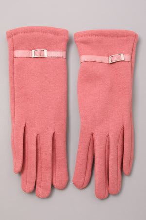 Leather Trim Gloves