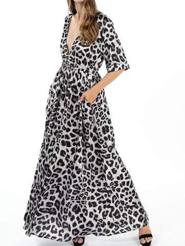 Leopard print dress