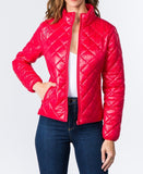 Light Zip Down Puffer Jacket -Women