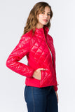 Light Zip Down Puffer Jacket -Women