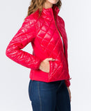 Light Zip Down Puffer Jacket -Women