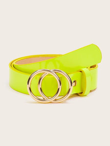 Double O-ring Neon Yellow Belt