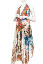 Load image into Gallery viewer, One Shoulder Asymmetric Dye Dress Cover Up