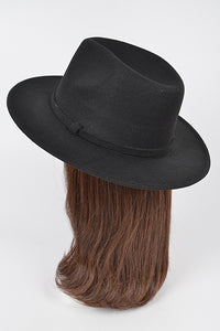 Faux Wool Two Tone Fedora Hat