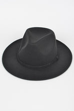 Load image into Gallery viewer, Faux Wool Two Tone Fedora Hat