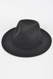 Faux Wool Two Tone Fedora Hat