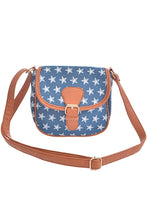 Load image into Gallery viewer, White Star Print Mini Side Clutch