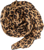 Lightweight Leopard Print Scarf
