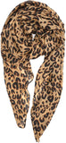 Lightweight Leopard Print Scarf