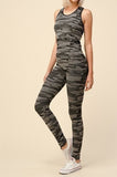 Camouflage print Tank Top & pant Set