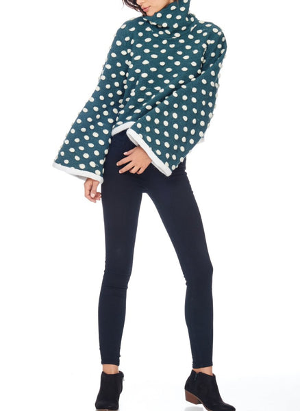 Kimono Polka Dot Sweater- women