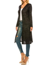 Load image into Gallery viewer, Brushed Hacci Long Cardigan With Long Sleeve &amp; Pocket