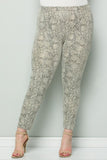 Snake Skin Pants Plus Size