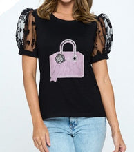 Load image into Gallery viewer, Floral Mesh Sleeve Top