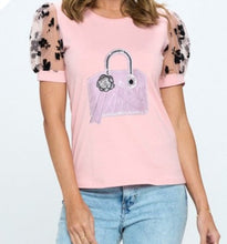 Load image into Gallery viewer, Floral Mesh Sleeve Top