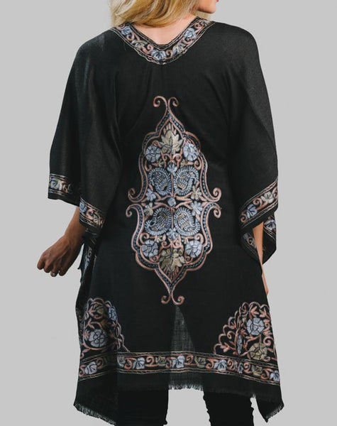 Embroidered Poncho