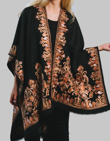 Embroidered Poncho