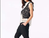 Eyelet Black Vest
