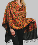 Embroidered Wool Shawl