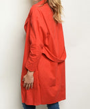 Cotton Red Cardigan- women