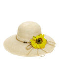 Hat Floppy Summer Hat With Floral Deco Boho