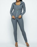 2 pcs jogger set with hood