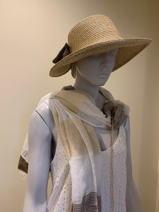 Bow Decor Cloche Summer Hat Women