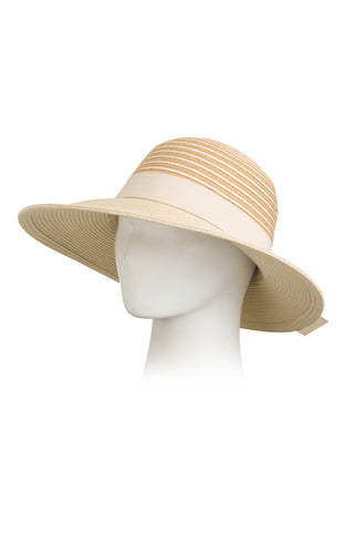 Sun Hat With Natural Stripped Head Cloche